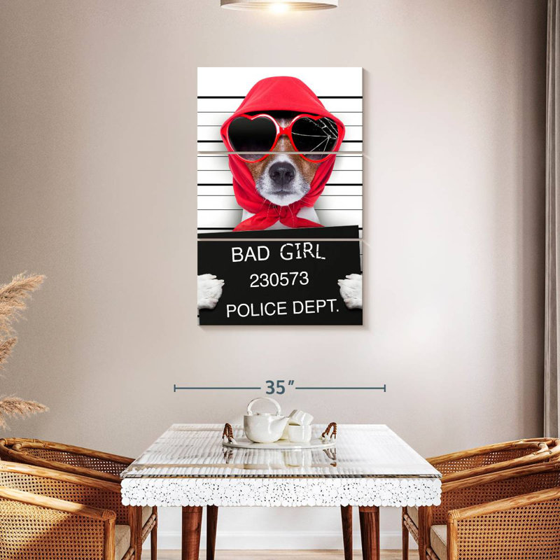 Brampt Bad Girl Pup, 45" H x 28" W