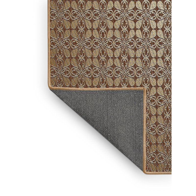 Tapis brun/beige à motifs Islas, Rectangle 2 pi x 4 pi