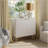 Modern 2-Door Locker Accent Cabinet With Tapered Metal Feet