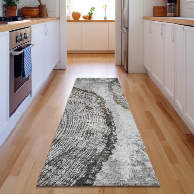 Premium Machine Washable Cerrito Gray Rug