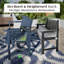 High-Density Polyethylene (HDPE) Outdoor Bench-807934503
