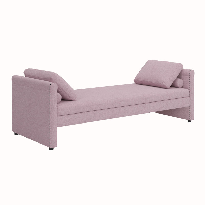 Banc de rangement Pual, Rose