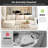 111" Modular Sectional Couches Luxury Modern Curved Back Sofa,Minimalist Comfy L-Shape Boneless Cloud Couch for Living Room Apartment,(Left Facing Chaise,White)-931290455-931290458-931290449