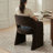 19" Upholstered Chenille Dining Armchair-1304585602