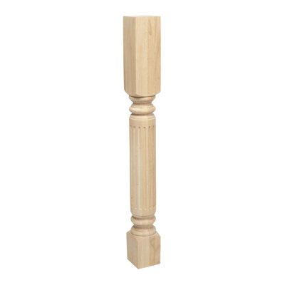 3-3/4" Wide x 35-1/4" High Hard French Island Legs