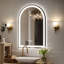 Lunara UL Certified Arch Wall Mirror, LED Bathroom Vanity Mirror with Dimmable 3-Color Lighting & Anti-Fog-1309742256