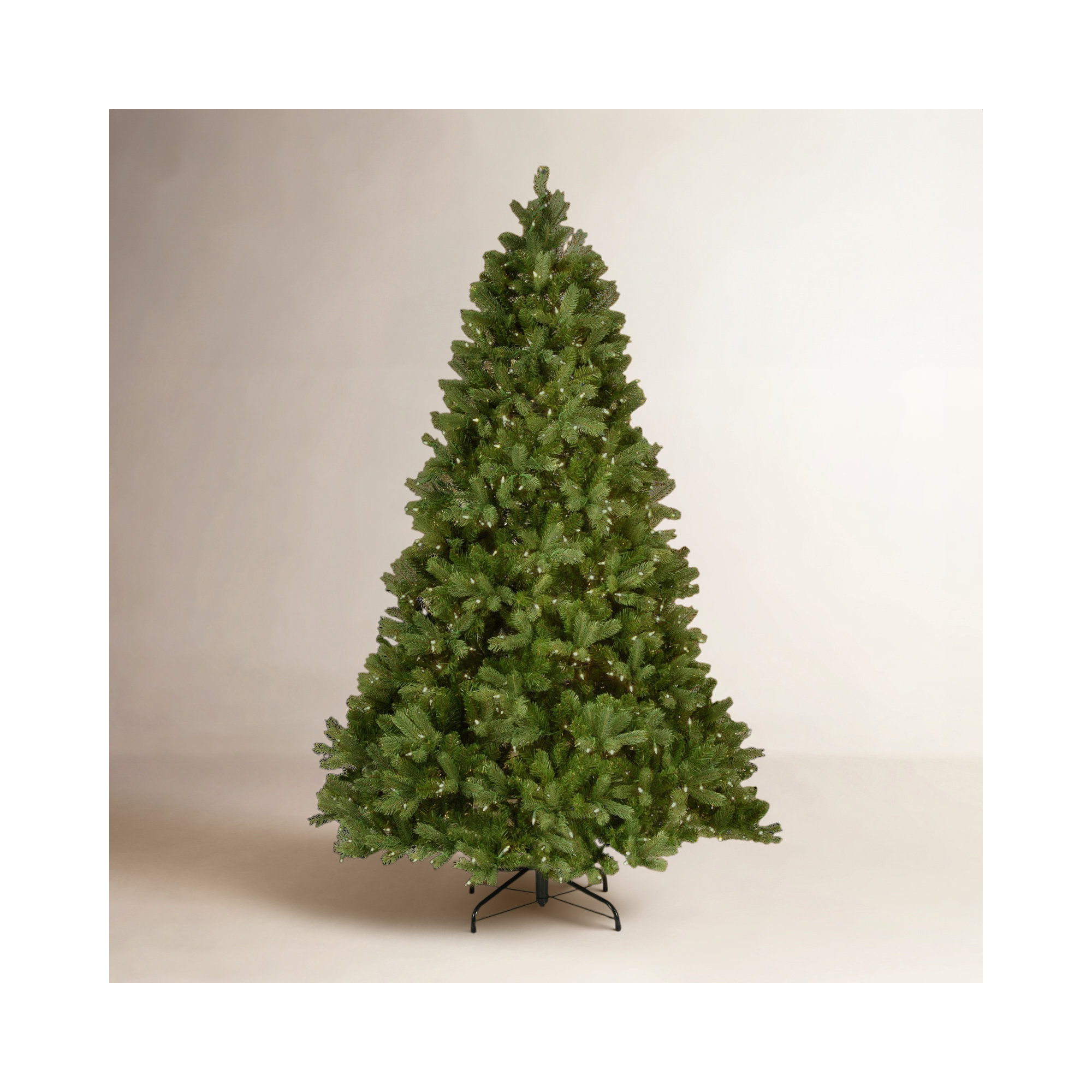 Downswept Douglas Green Realistic Artificial Fir Christmas Tree with 900 LED Color Changing Lights, 9' H