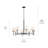 8 - Light Steel Dimmable Chandelier-1033276111