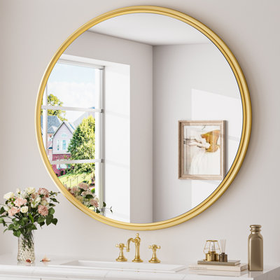 Miroir mural rond en verre trempé Evangerista