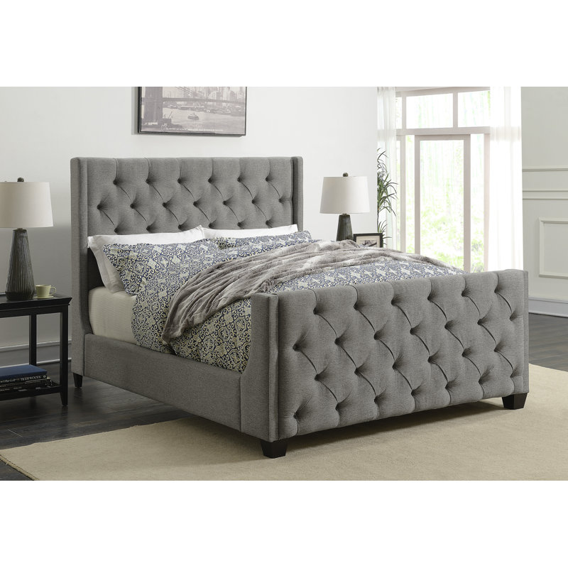 Lit tapissier standard capitonné Lockbourne