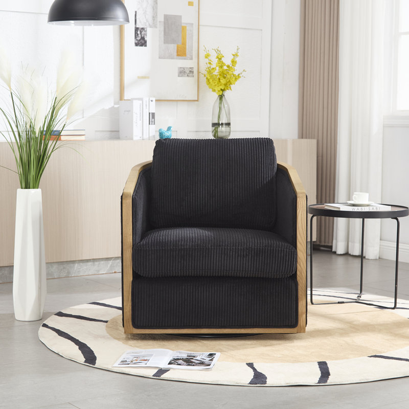 Rocking Chair, Black Corduroy