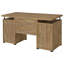 Bureau d'ordinateur avec tiroirs de rangement et tablettes ouvertes