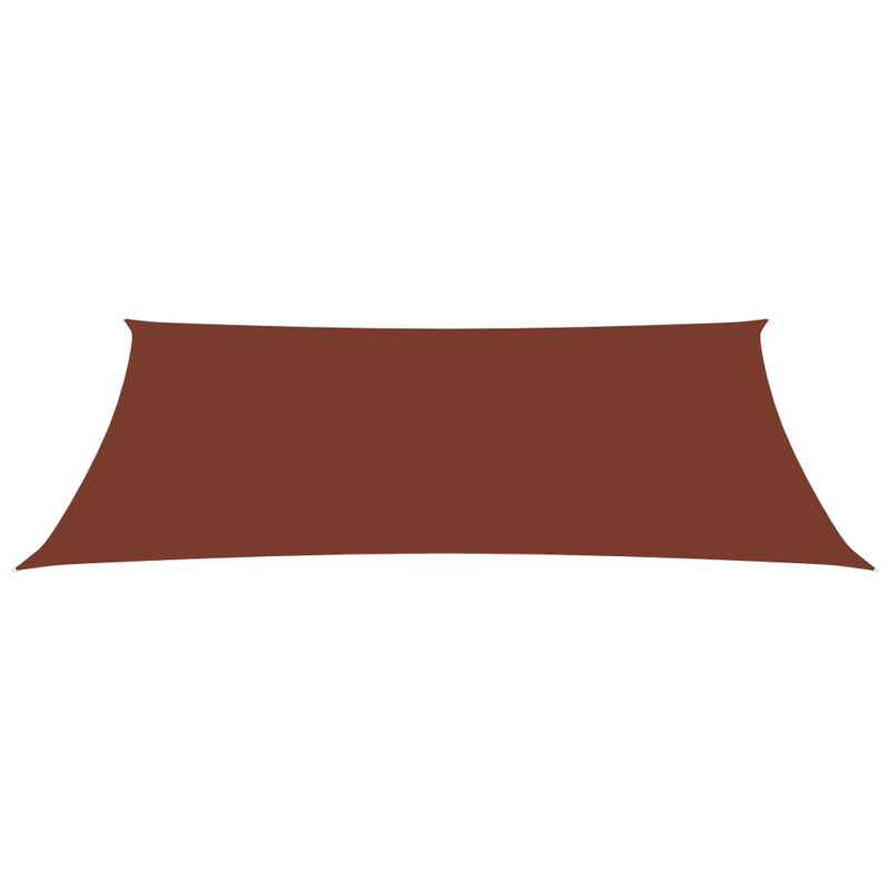 Plato Rectangular Shade Sail, Terracotta, 500cm x 200cm