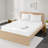 300 Thread Count Cotton Sateen Waterproof Mattress Pad-480396341