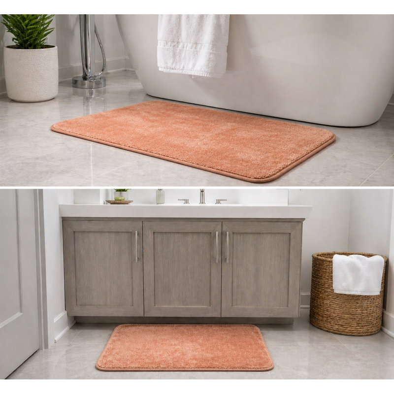 Single Bathmat Peach, Peach