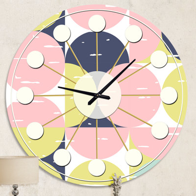 Horloge murale rétro Mid-Century