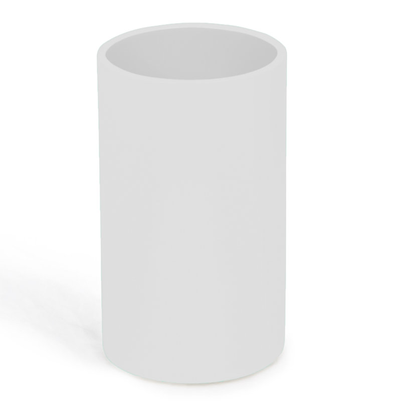 White Lacquer Modern Bathroom Tumbler