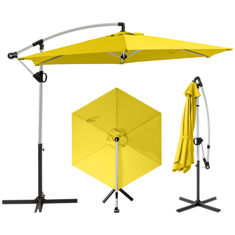 Parasol d'extérieur 10 'Cantilever, Jaune