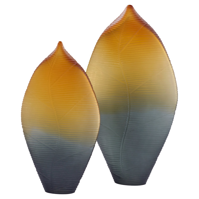 Vesper Handmade Glass Table Vase, 23.5" H x 13" W x 5.5" D