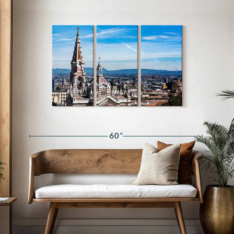 Paysage urbain de Bogota, H 28 po x l 45 po