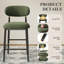 Yes Upholstered Bar Stool with Iron Frame-1045090870