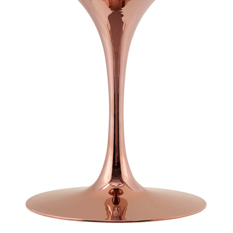 Table de salle à manger Lippa, Or rose