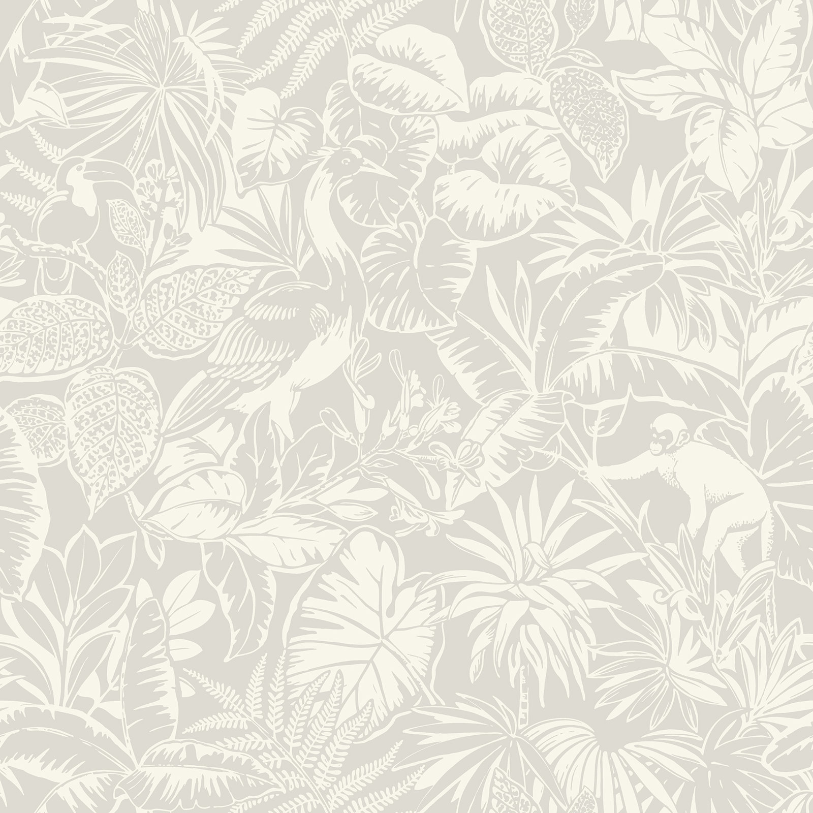 Cheri Floral Wallpaper, Gray