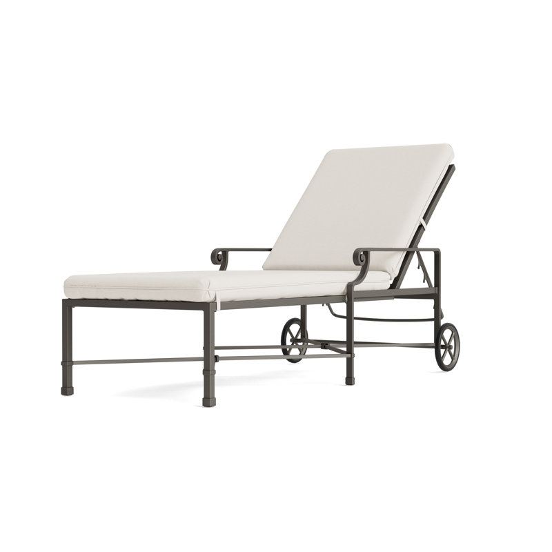 Venetian Outdoor Chaise Lounge, Fusion Natural, Mica