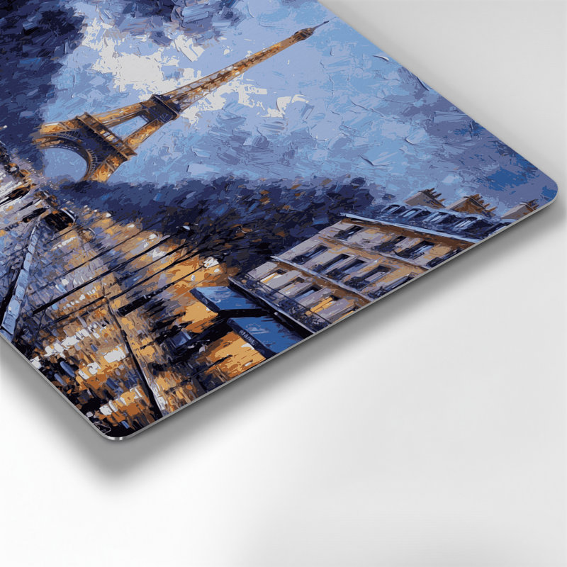Art mural gris en villes, Paris, France, H 96 po x l 120 po x P 0,05 po