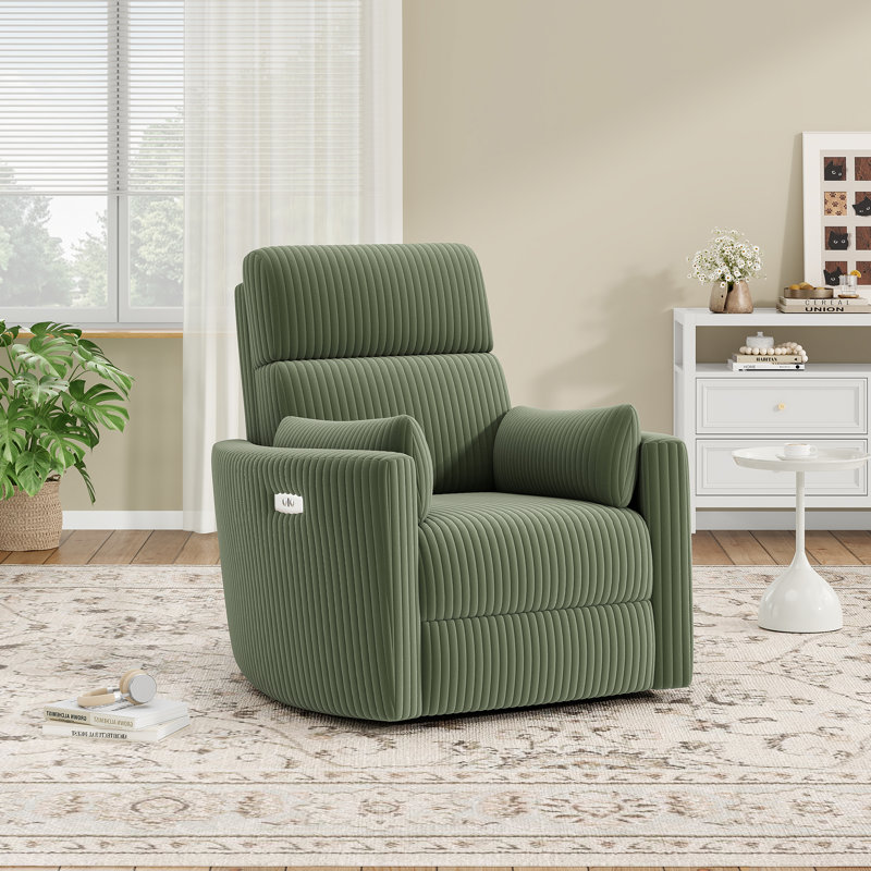 36.6" Power Lift Recliner Chair, Green