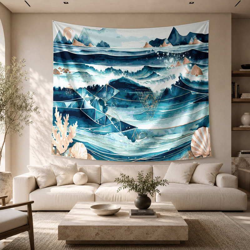 Tapisserie murale Coastal, 68 po x 80 po