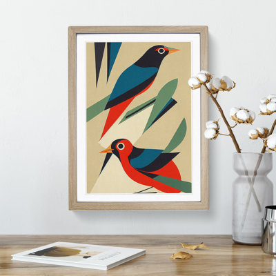 Pair of Birds No.3 Abstract - Wall Art