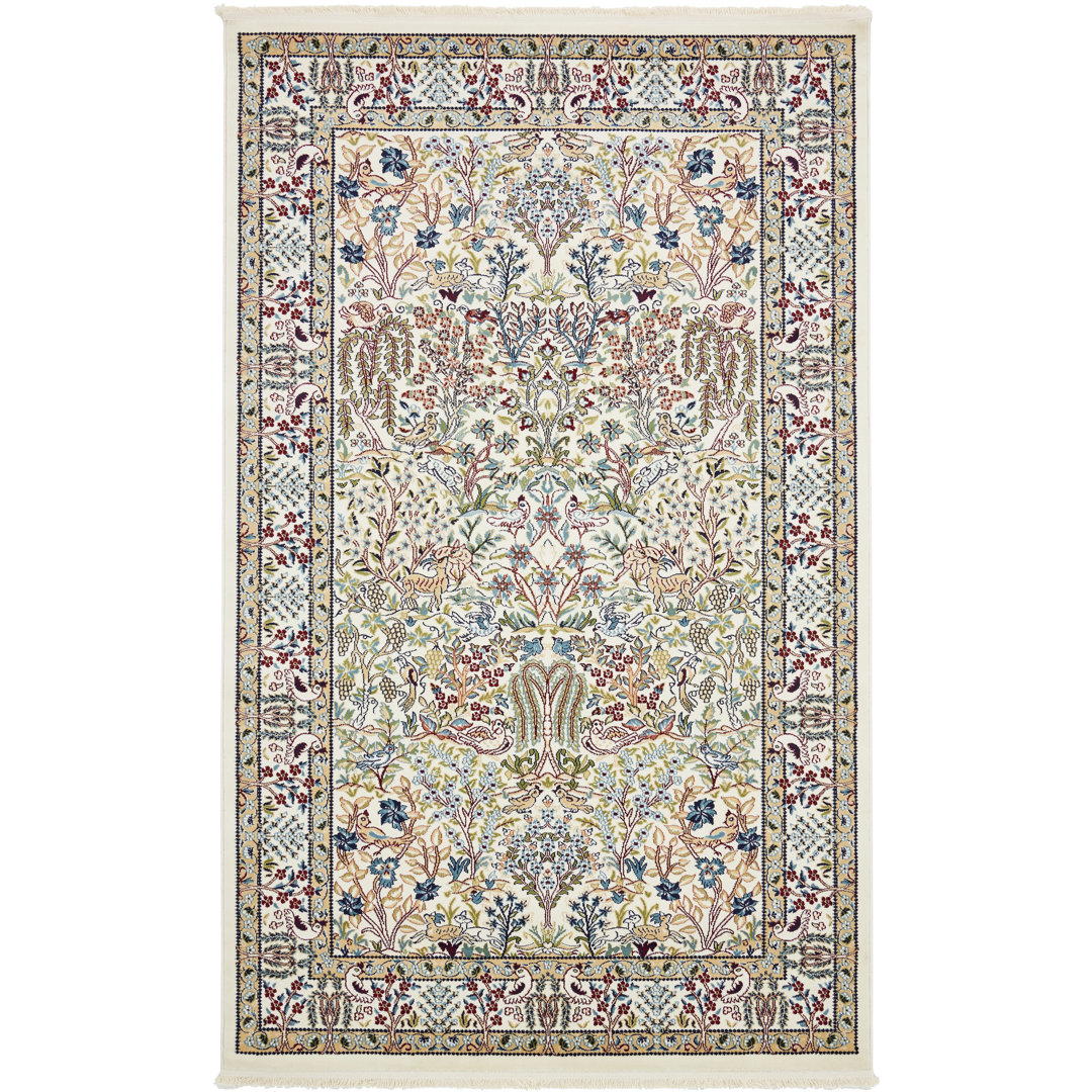Jackson Oriental Ivory Area Rug Astoria Grand Rug 