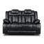 Galles 3 Seater Faux Leather Reclining Sofa-1294929887-1318888368