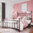 Edsall Metal Bed with Headboard and Footboard No Boxspring Needed-1523107934-1523107929