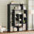 59" H Geometric Bookcase 4 Tier S-Shaped Room Divider Bookshelf-108772511
