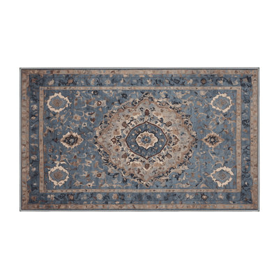Machine Washable Gray Area Rug