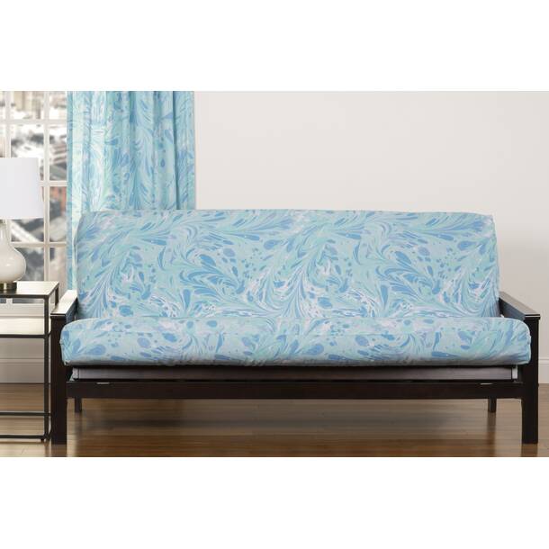 THE ART OF MARBLING Box Cushion Futon Slipcover & Reviews | Wayfair