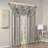 Jacquard Lined Total Blackout Rod Pocket/Back Tab Curtain Panel(Only 1 Pc Panel)-795861137-795861138