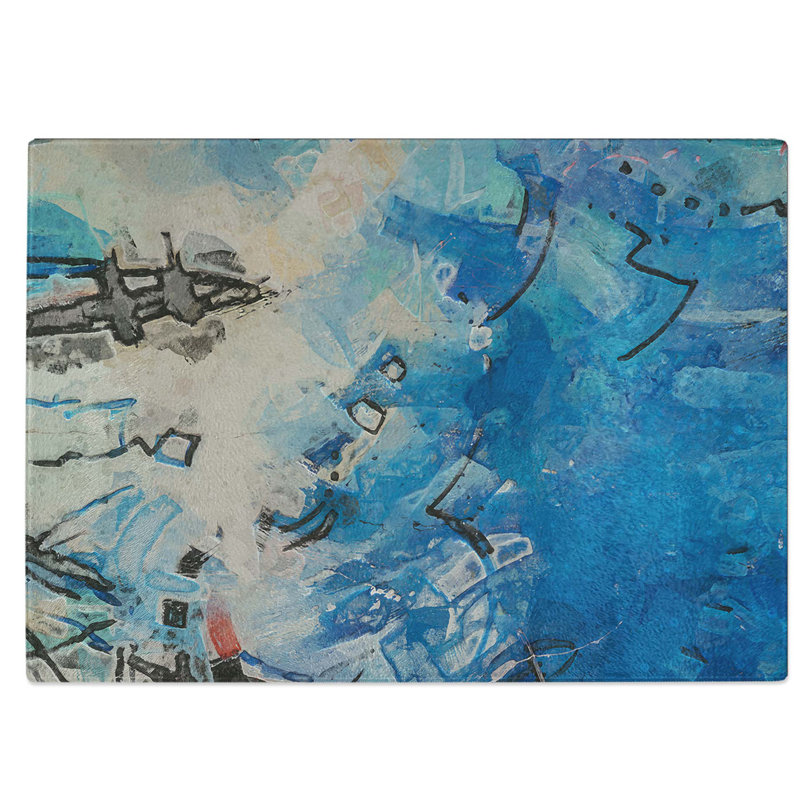 Tempered Glass Art Painting Vol.2 Chopping Board, 28.5 cm W x 20 cm L