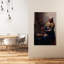 The Milkmaid Classic Contemporary Wall Art Print by Johannes Vermeer - Wrapped Canvas Print-1111560776