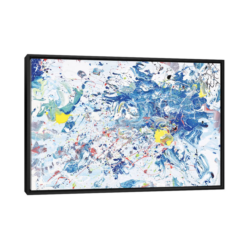 Reproduction d'art sur toile tendue Ocean Mist, H 18 po x l 26 po x P 1,5 po, Toile avec cadre noir, Pas de tapis