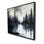 Abstract Lake - Gray Framed Canvas for Elegant Home Decor