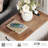 4 Piece Living Room Table Set - Includes Modern Coffee Table With Drawer, Glass Door TV Stand For 65 Inch TV, Set Of 2 Side End Tables With Charging Station & Cabinet, Off White
