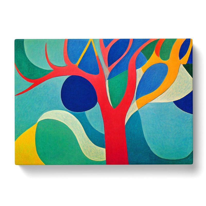 Ideal Abstract Tree - Wrapped Canvas Print, 35cm H x 50cm W x 3cm D