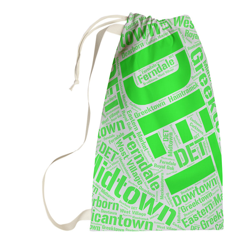 Laundry Hamper with Handles, Green, Small (29" H x 18" W x 1.5" D), Detroit