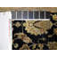 Tapis oriental brun / noir en coton / laine Anayansi