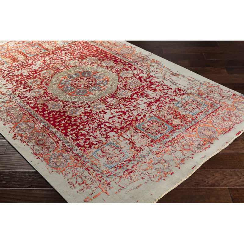 Ivorine Wool Oriental Area Rug, Rectangle 2' x 3'