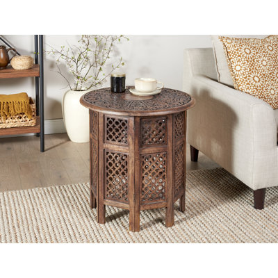 Bjarte Solid Wood Frame End Table