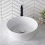 Lavabo de salle de bain vasque circulaire en céramique mince